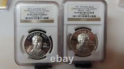 2011 Canada 30g Silver Proof Continuity Crown Prince Harry & William NGC PL 69