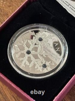 2011 Canada Crystal Snowflake Montana Proof Silver Coin