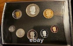 2011 Canada Proof set Silver Coins Gold Plated Dollar