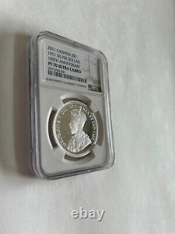 2011 Canada Silver Dollar 100th Anniversary PF 70 ULTRA CAMEO NGC