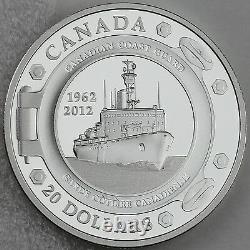 2012 $20 Canadian Coast Guard 50th Anniversary 1 oz. 9999 Pure Silver Proof Set