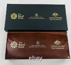 2012 3pc Queen's Diamond Jubilee Royal Silver Set Canada Australia UK