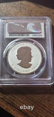 2012 $5 Canada Silver Maple Leaf Reverse Proof PCGS SP Gem Dragon Privy