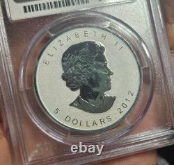 2012 $5 Canada Silver Maple Leaf Reverse Proof PCGS SP Gem Dragon Privy