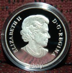 2012 CANADA $15 LUNAR YEAR OF THE DRAGON. 9999 1OZ PROOF SILVER COIN WithBOX & COA