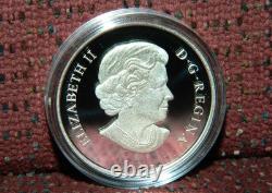 2012 CANADA $15 LUNAR YEAR OF THE DRAGON. 9999 1OZ PROOF SILVER COIN WithBOX & COA