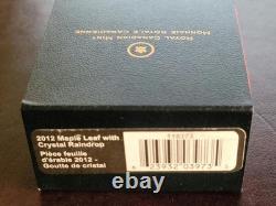2012 CANADA 9999 SILVER 20$ MAPLE LEAF CRYSTAL RAINDROP PROOF 1 Troy. OzBOX&COA