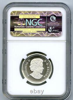 2012 Canada 25th Anniversary Silver Proof Loonie Dollar Ngc Pf70 Matte Loon Fs