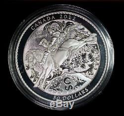 2012 Canada $50 100th Anniversary Calgary Stampede 5oz Silver Item#T10446-8