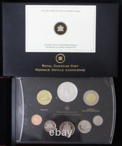 2012 Canada Double Dollar SILVER Proof Set WAR of 1812 1.76 oz. SILVER