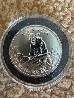 2012 Canada Elizabeth II Proof 5 Dollars Cougar Coin