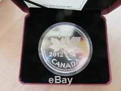 2012 Canada Farewell to the Penny 1 Cent 5 Oz Pure Silver Proof Low 1,500 minted