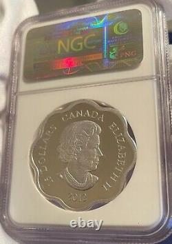 2012 Canada Year of the Dragon Proof Silver Scallop $15 -NGC PF70 UCAM! Scarce