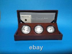 2012 Royal Silver Set The Queens Diamond Jubilee 3 Silver Proof Coins