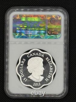 2012 Scallop Canada $15 Year Of Dragon PF70 Ultra Cameo Silver #81