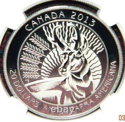 2013-14 Canada $20 Untamed Canada Three Silver Coin Set Ngc Pf 70 Ultra Cameo