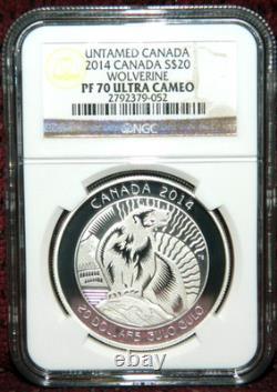 2013-14 Canada $20 Untamed Canada Three Silver Coin Set Ngc Pf 70 Ultra Cameo