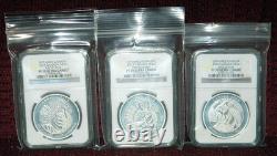 2013-14 Canada $20 Untamed Canada Three Silver Coin Set Ngc Pf 70 Ultra Cameo