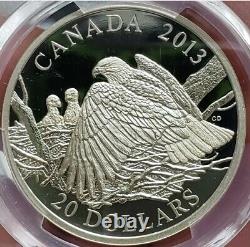 2013 $20 Canada Protecting Her Nest PCGS PR70DCA Susanna Blunt Silver Proof Coin