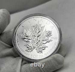 2013 $50 RCM 5 OZ. Silver Coin- 25th Anniversary Of The Silver Maple Leaf BOXED