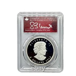 2013 $8 Canada Polar Bear 1½ Oz. 9999 Silver -PCGS PR70DCAM S. Blunt Signed