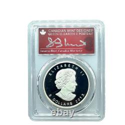 2013 $8 Canada Polar Bear 1½ Oz. 9999 Silver -PCGS PR70DCAM S. Blunt Signed