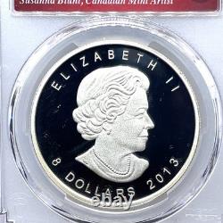 2013 $8 Canada Polar Bear 1½ Oz. 9999 Silver -PCGS PR70DCAM S. Blunt Signed