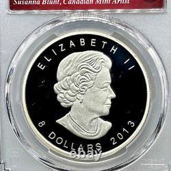 2013 $8 Canada Polar Bear 1½ Oz. 9999 Silver -PCGS PR70DCAM S. Blunt Signed