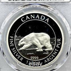 2013 $8 Canada Polar Bear 1½ Oz. 9999 Silver -PCGS PR70DCAM S. Blunt Signed