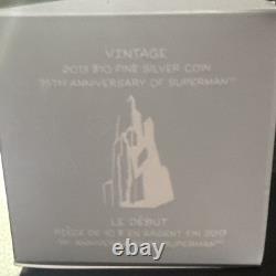 2013 CANADA $10 PURE SILVER PROOF -75th ANNIVERSARY OF SUPERMAN withCOA Case & Box