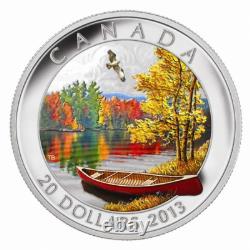 2013 CANADA $20 AUTUMN BLISS NGC PF70 UC /w OGP. 999 COLORED SILVER COIN