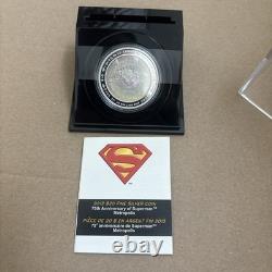 2013 CANADA $20 FINE 99.99 SILVER PROOF 1 Oz. METROPOLIS 75th Anniv. Of SUPERMAN