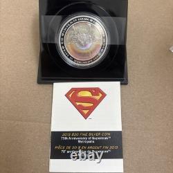2013 CANADA $20 FINE 99.99 SILVER PROOF 1 Oz. METROPOLIS 75th Anniv. Of SUPERMAN