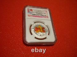 2013 Canada $10 Silver Proof Colorized Maple Leaf -Early Releases NGC PF70 Matte