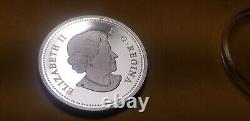 2013 Canada $15 Silver Gem Hologram Maple Leaf Of Peace Proof Coin