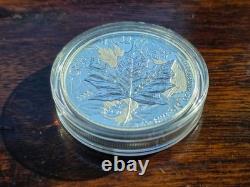 2013 Canada 1oz. 9999 Silver Piedfort Maple Leaf HR 25th Anniv Proof RCM