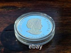 2013 Canada 1oz. 9999 Silver Piedfort Maple Leaf HR 25th Anniv Proof RCM