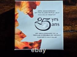 2013 Canada 1oz. 9999 Silver Piedfort Maple Leaf HR 25th Anniv Proof RCM