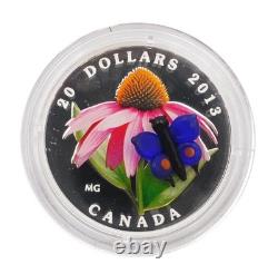 2013 Canada $20 Purple Coneflower Fine Silver Coin Proof
