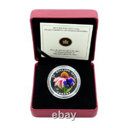 2013 Canada $20 Purple Coneflower Fine Silver Coin Proof