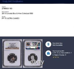 2013 Canada $3 Animal Architects Bee & Hive Silver Coin Ngc Pf70 Ultra Cameo