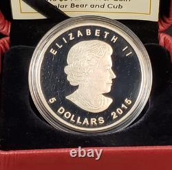 2013 Canada $5 Fine Proof Silver Coin Polar Bear and Cub