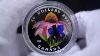 2013 Canada Purple Coneflower Eastern Tailed Blue Silver Proof With Murano Venetian Glass