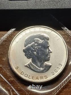 2013 Canada Reverse Proof Maple Leaf. 9999 Pure Silver 1oz