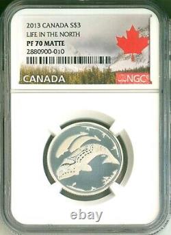 2013 Canada S$3 Life In The North NGC PF70 Matte