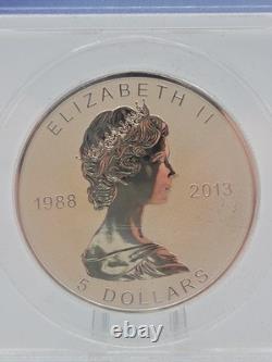 2013 Canada S$5 Silver Maple Leaf 1oz ANACS RP70 DCAM Coin 25th Anniversary
