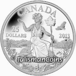 2013 Miss Canada Allegory Seated Goddess Allegorical $25 1 Oz Pure Silver Proof