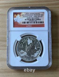 2013 Piedfort Canada $5 Maple Leaf High Relief Coin 25th Anniv. NGC PF70UCAM