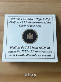 2013 Piedfort Canada $5 Maple Leaf High Relief Coin 25th Anniv. PCGS PR70DCAM