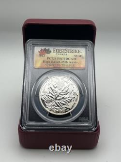 2013 Piedfort Canada $5 Maple Leaf High Relief Coin 25th Anniv. PCGS PR70DCAM